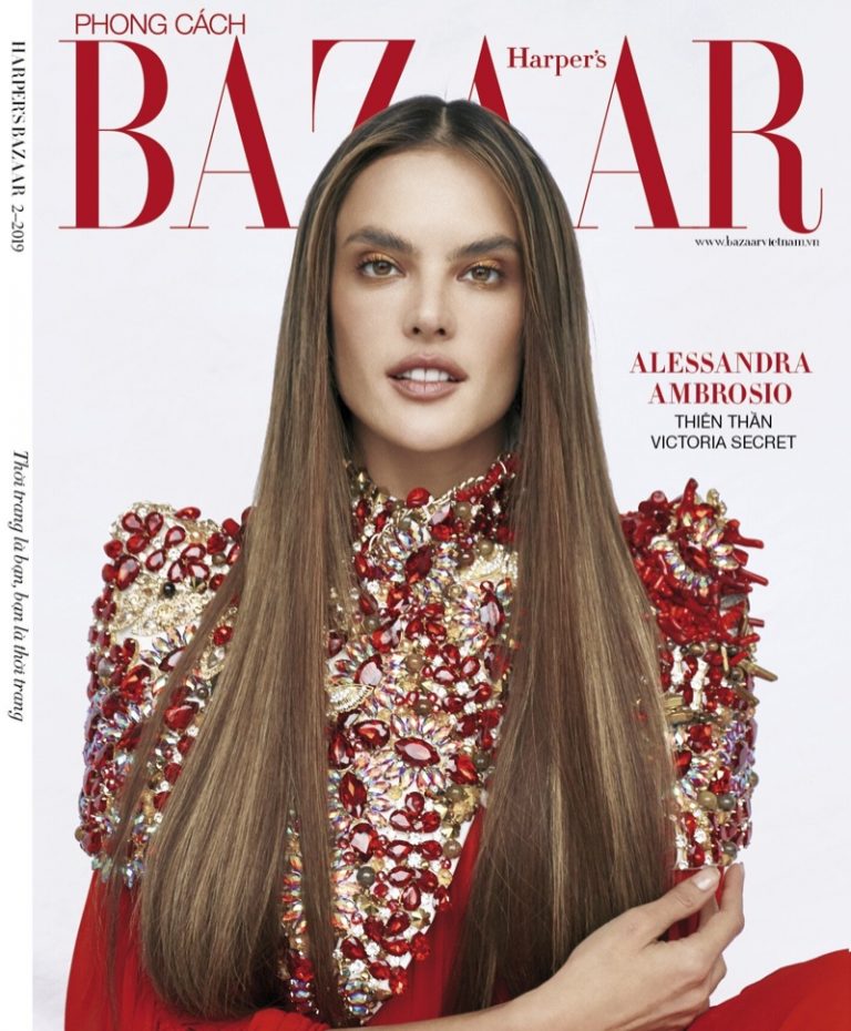 Alessandra Ambrosio Harper's Bazaar Vietnam 2019 Cover Fashion Shoot