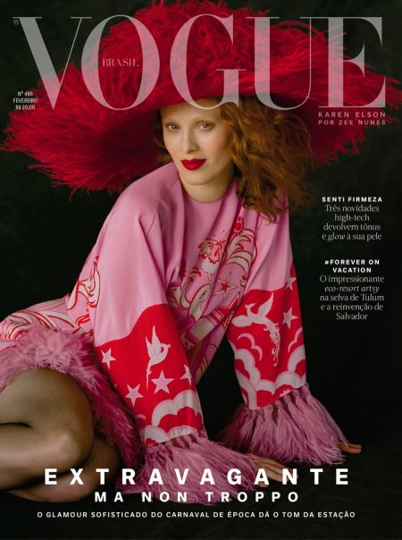 Karen Elson Vogue Brazil 2019 Cover Fashion Editorial