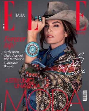 Cindy Crawford ELLE Italy 2019 Cover Fashion Editorial
