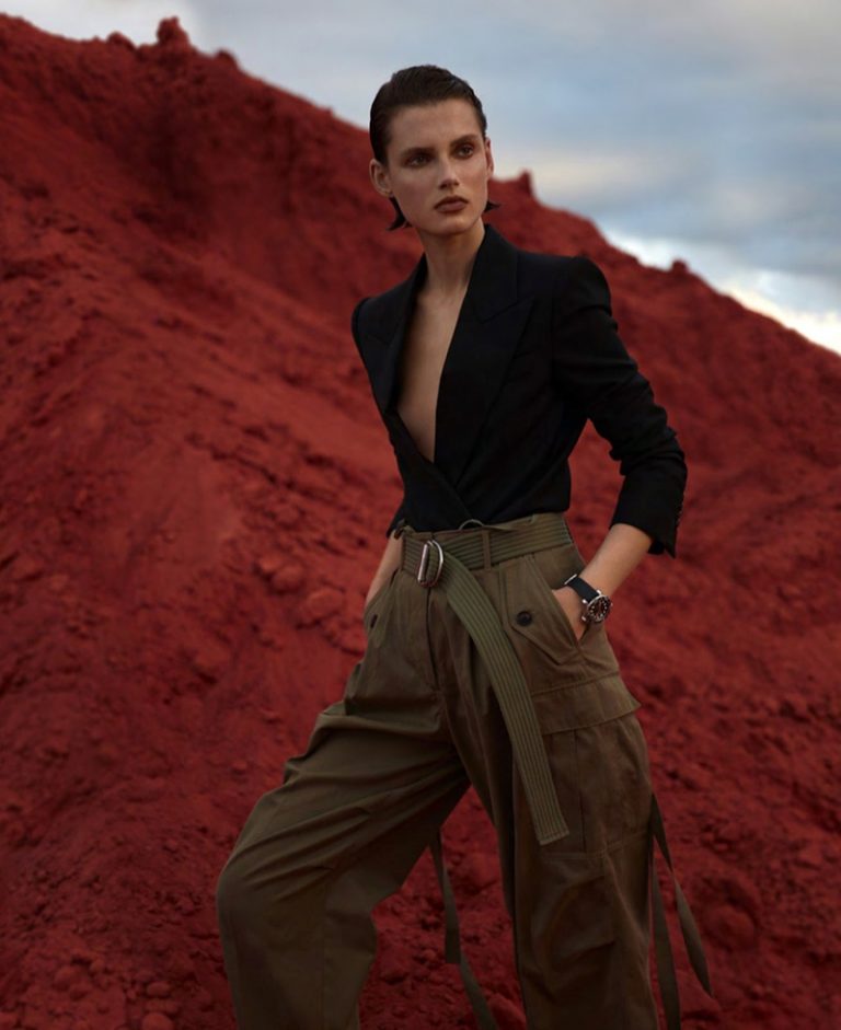 Giedre Dukauskaite Harper's Bazaar US Neutral Fashion Editorial