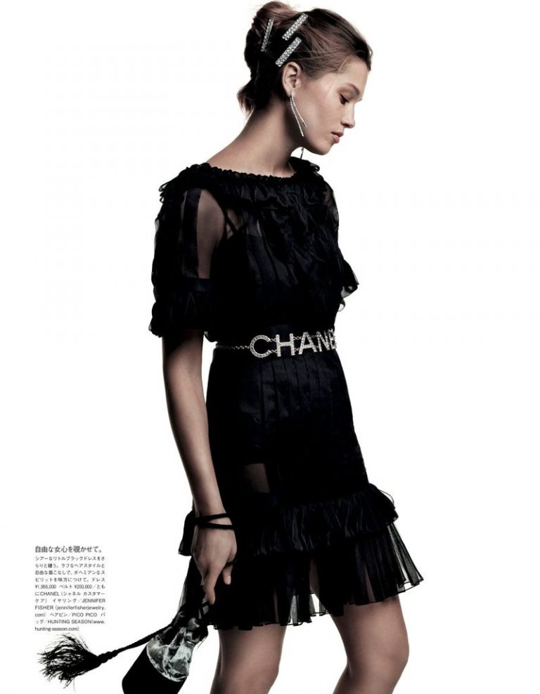 Hana Jirickova Vogue Japan Black Fashion Editorial
