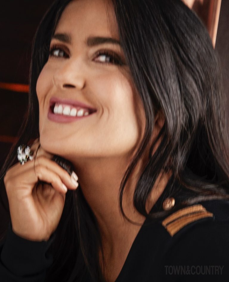 Salma Hayek Town & Country 2019 Cover Photos