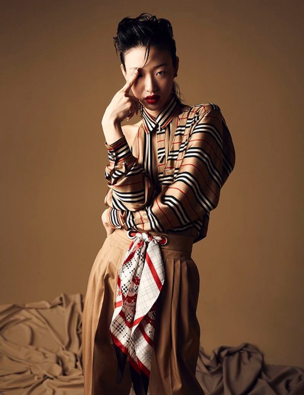 Sora Choi W Korea 2019 Cover Burberry Fashion Editorial