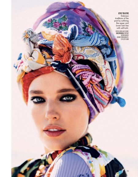 Emily DiDonato Vogue Arabia Head Wrap Fashion Editorial