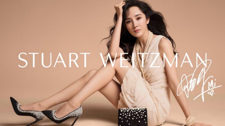 Yang Mi poses for Stuart Weitzman spring 2019 campaign