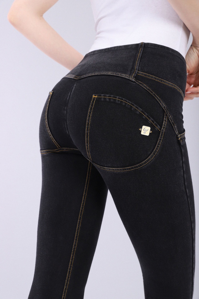 Freddy High Waist Pants and Jeans with Push-Up Effect Curvy
