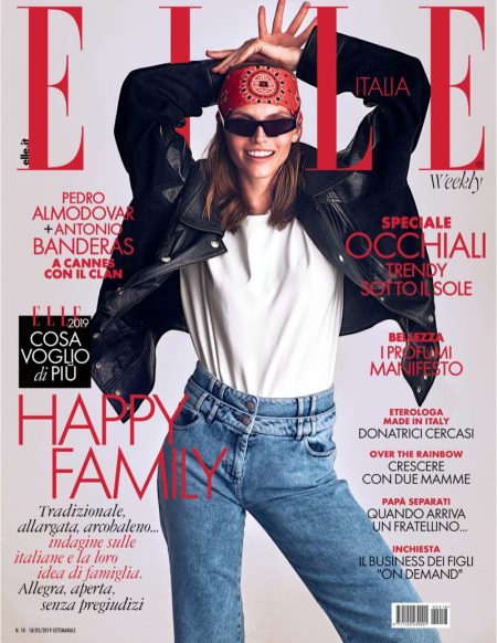 Karlina Caune ELLE Italy 2019 Cover Fashion Editorial