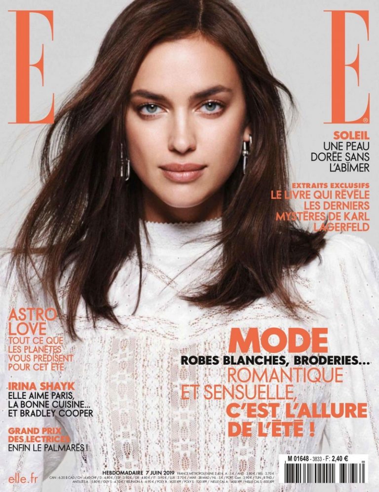 Irina Shayk ELLE France 2019 Cover Fashion Editorial