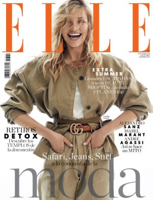 Caroline Corinth ELLE Spain Xavi Gordo Cover Fashion Editorial