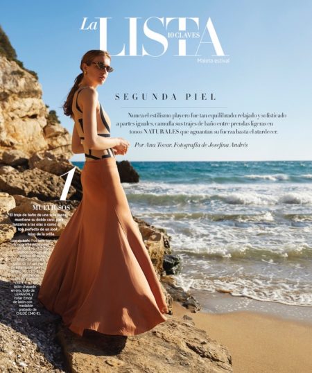 Kim Noorda Harper's Bazaar Spain Beach Fashion Editorial