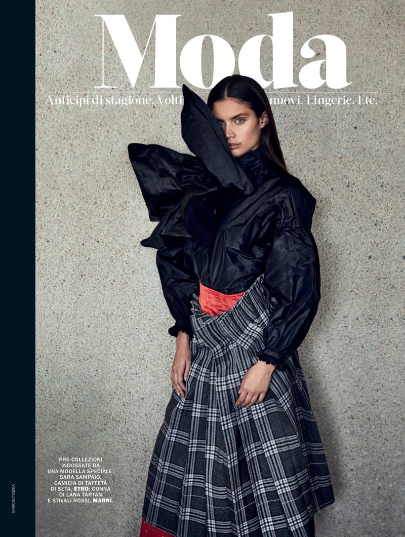 Sara Sampaio Marie Claire Italy 2019 Cover Fashion Editorial