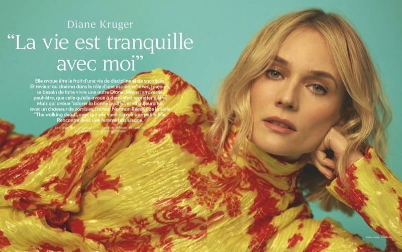 2012 FLY ON MAGAZINE: DIANE KRUGER COVER FRENCH ISSUE AEROPORTS DE LYON