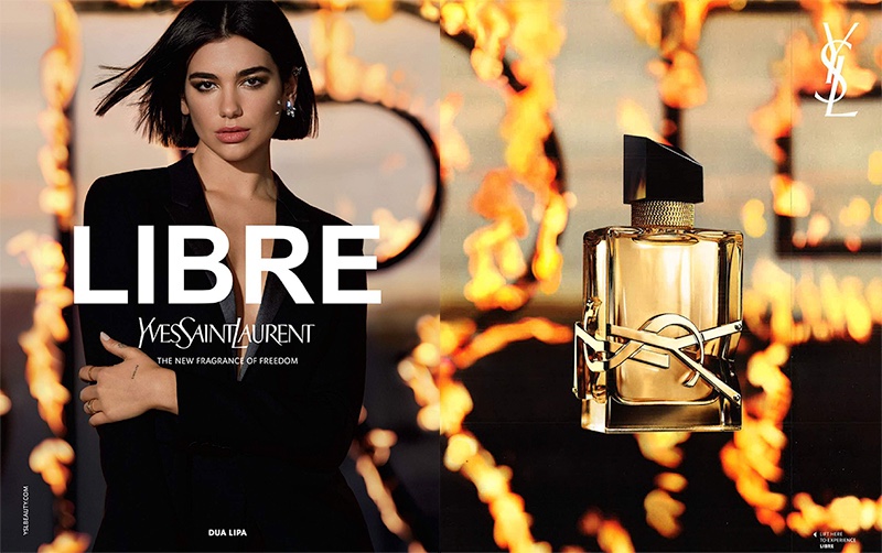 Dua Lipa Is On Fire for Yves Saint Laurent 'Libre' Fragrance Ads