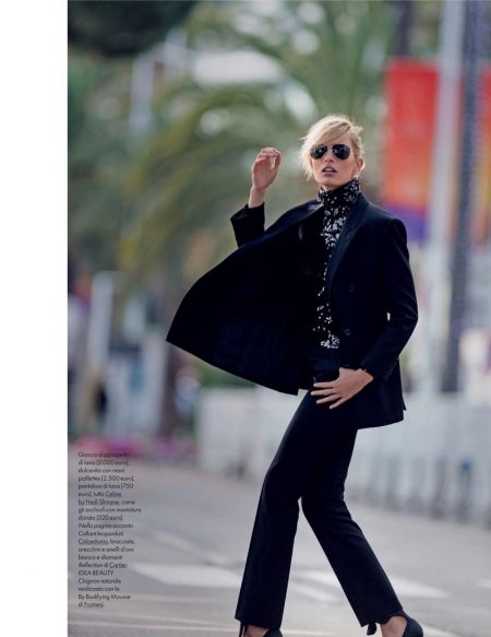 Karolina Kurkova ELLE Italy 2019 Cover Fashion Editorial