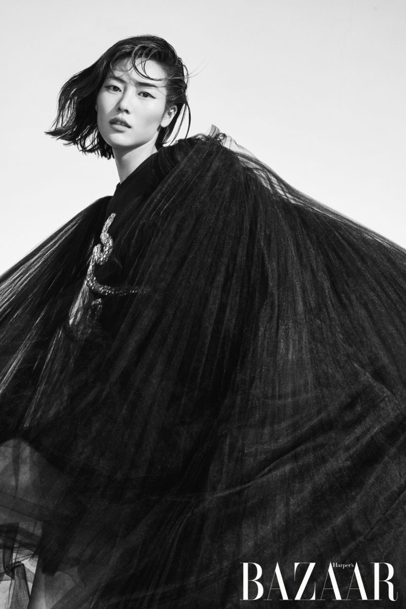 Liu Wen Harper's Bazaar China 2019 Cover Fashion Editorial