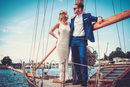 White Dresses for Boat Ride