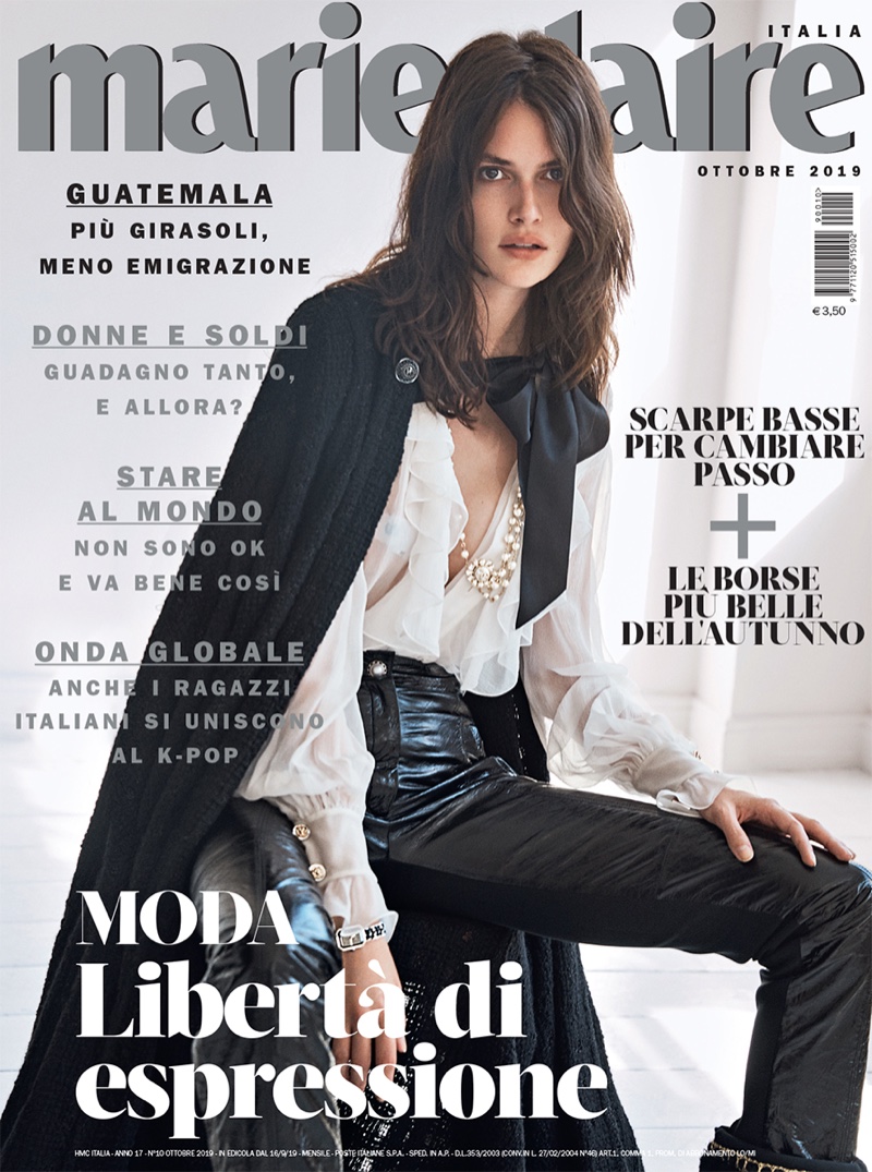Vanessa Moody Marie Claire Italy David Roemer Cover Fashion Editorial