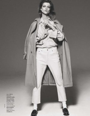 Kasia Struss ELLE France Tomboy Denim Fashion Editorial