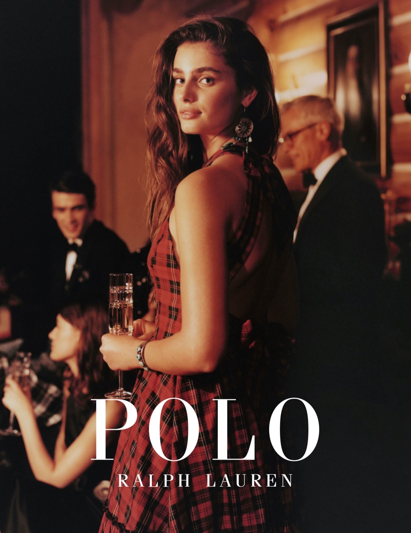 Taylor Hill Gets Festive in Polo Ralph Lauren Holiday 2019 Campaign