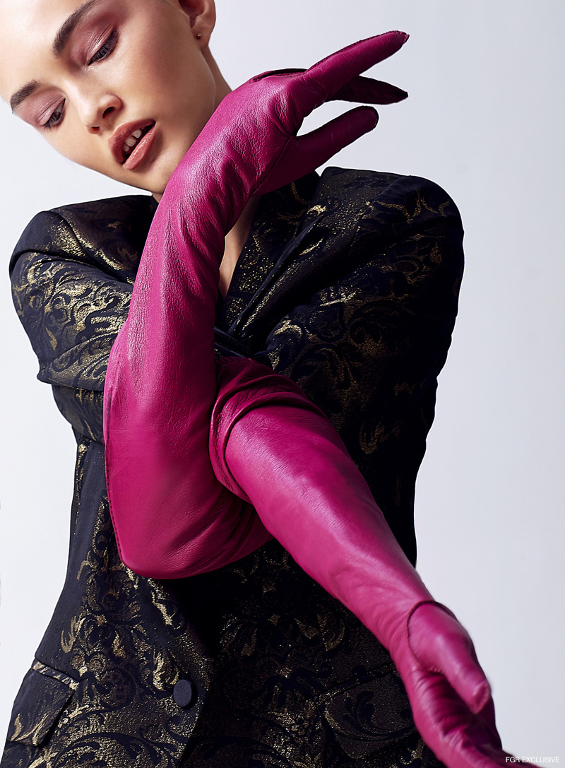 Jacket Balmain and Gloves Touché. Photo: Sam Itzhakov