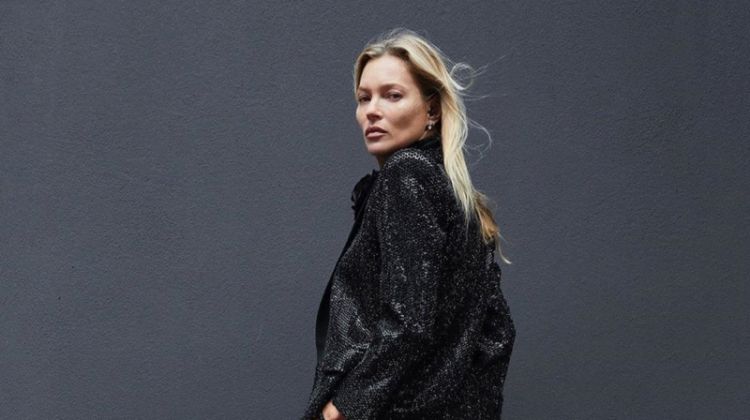 Kate Moss stars in Saint Laurent Le Smoking 2019 #YSL28 campaign