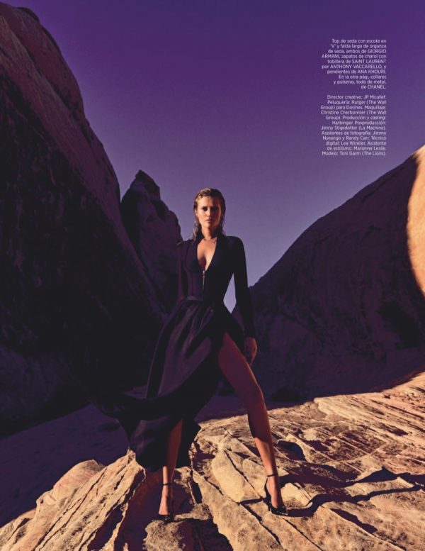 Toni Garrn Harper's Bazaar Spain 2020 Cover Fashion Editorial