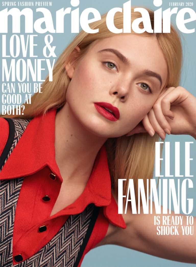 Elle Fanning Marie Claire US 2020 Cover Photos