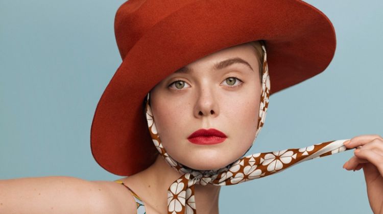 Actress Elle Fanning embraces prints for the fashion shoot