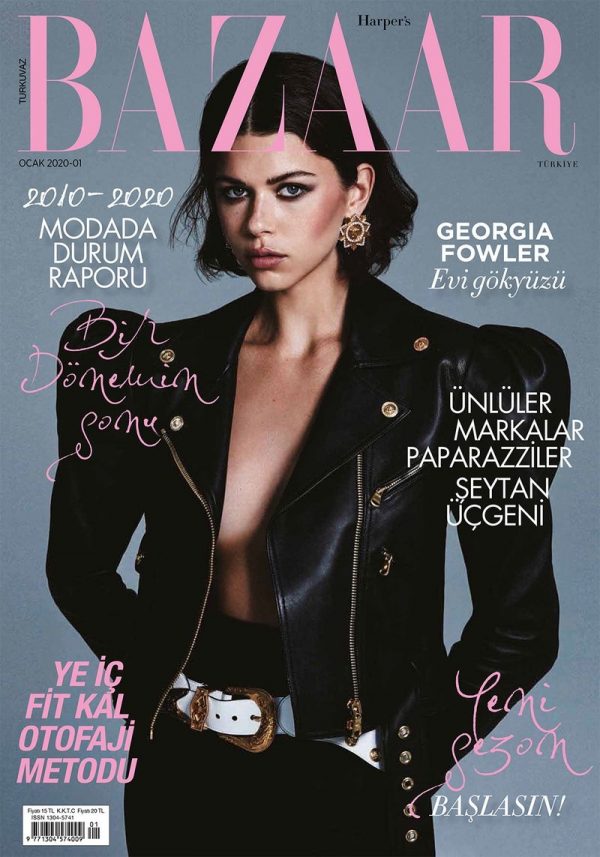 Georgia Fowler Harper's Bazaar Turkey 2020 Cover Fashion Editorial