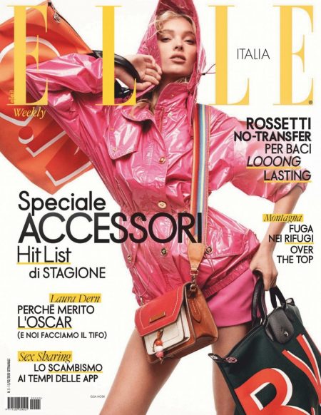 Elsa Hosk ELLE Italy 2020 Spring Statement Fashion Editorial