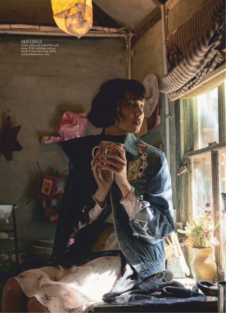 Emma Boyd Marie Claire Australia Romantic Outdoor Fashion Editorial