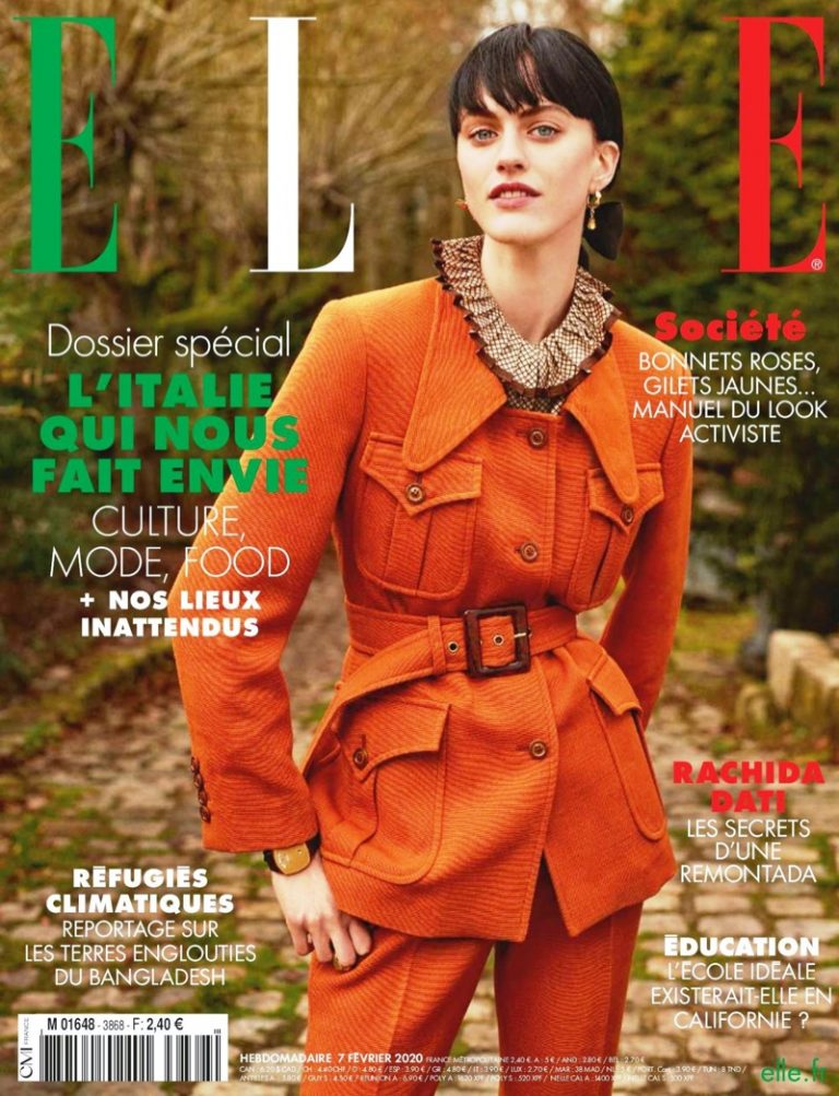 Sarah Brannon ELLE France 2020 Cover Fashion Editorial