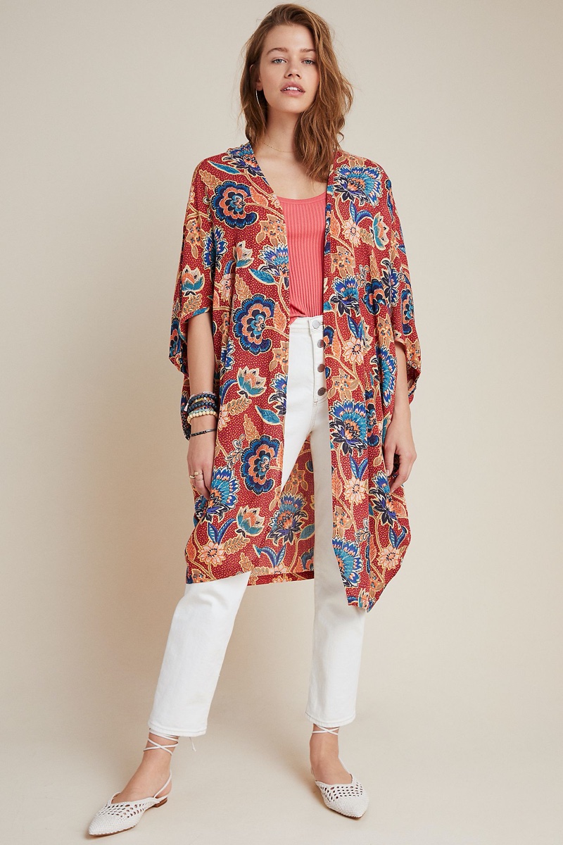 anthropologie kimono dress