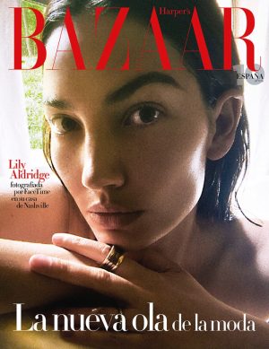 Lily Aldridge Harper's Bazaar Spain David Roemer 2020 Cover Editorial