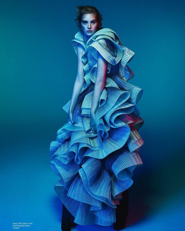 Alexina Graham Harper's Bazaar Arabia High Fashion Editorial