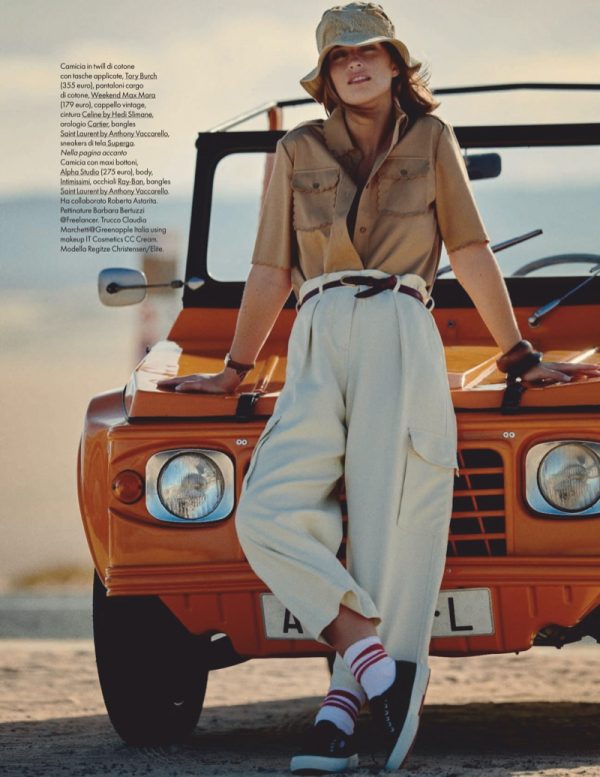 Regitze Christensen ELLE Italy 2020 Desert Fashion Editorial