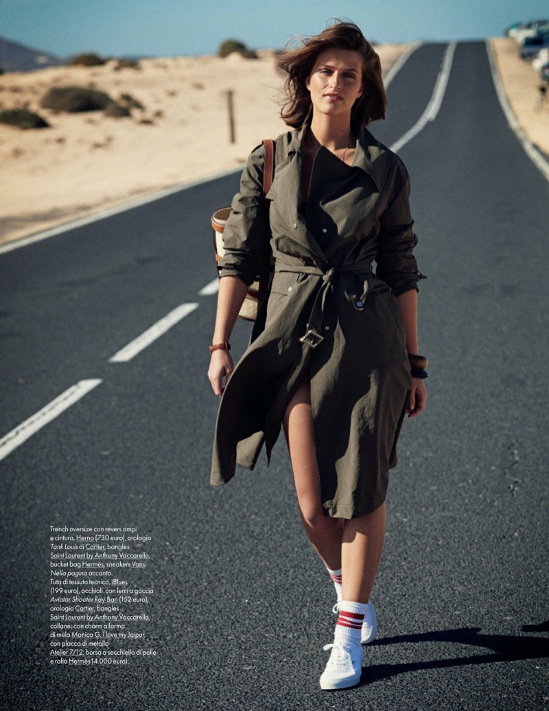 Regitze Christensen ELLE Italy 2020 Desert Fashion Editorial