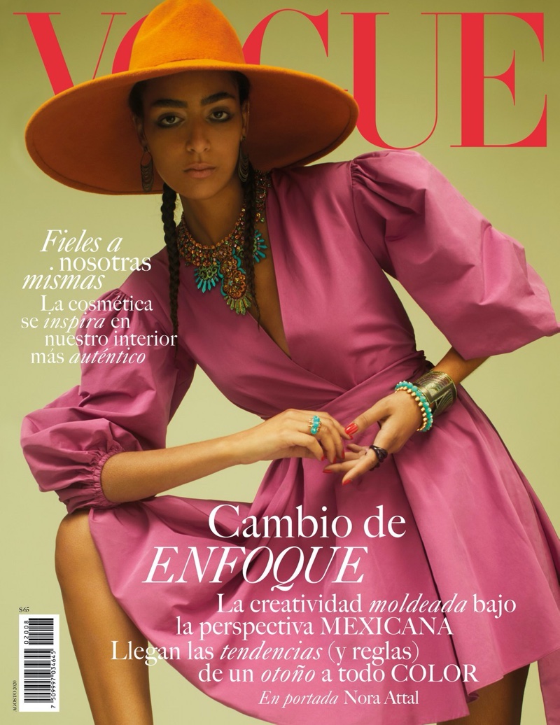 Nora Attal Vogue Mexico 2020 Cover Outdoor Fashion Editorial