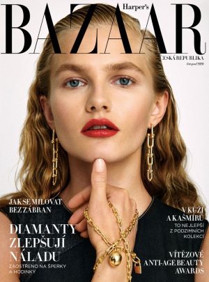 Aneta Pajak Harper's Bazaar Czech 2020 Cover Fashion Editorial