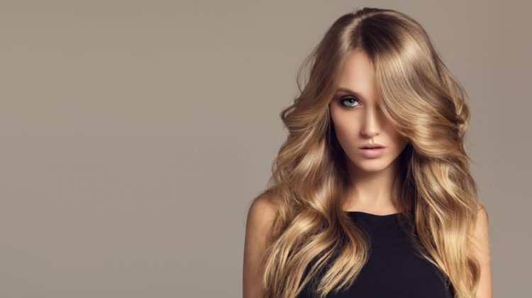 Blonde Model Wavy Hair Beauty Long