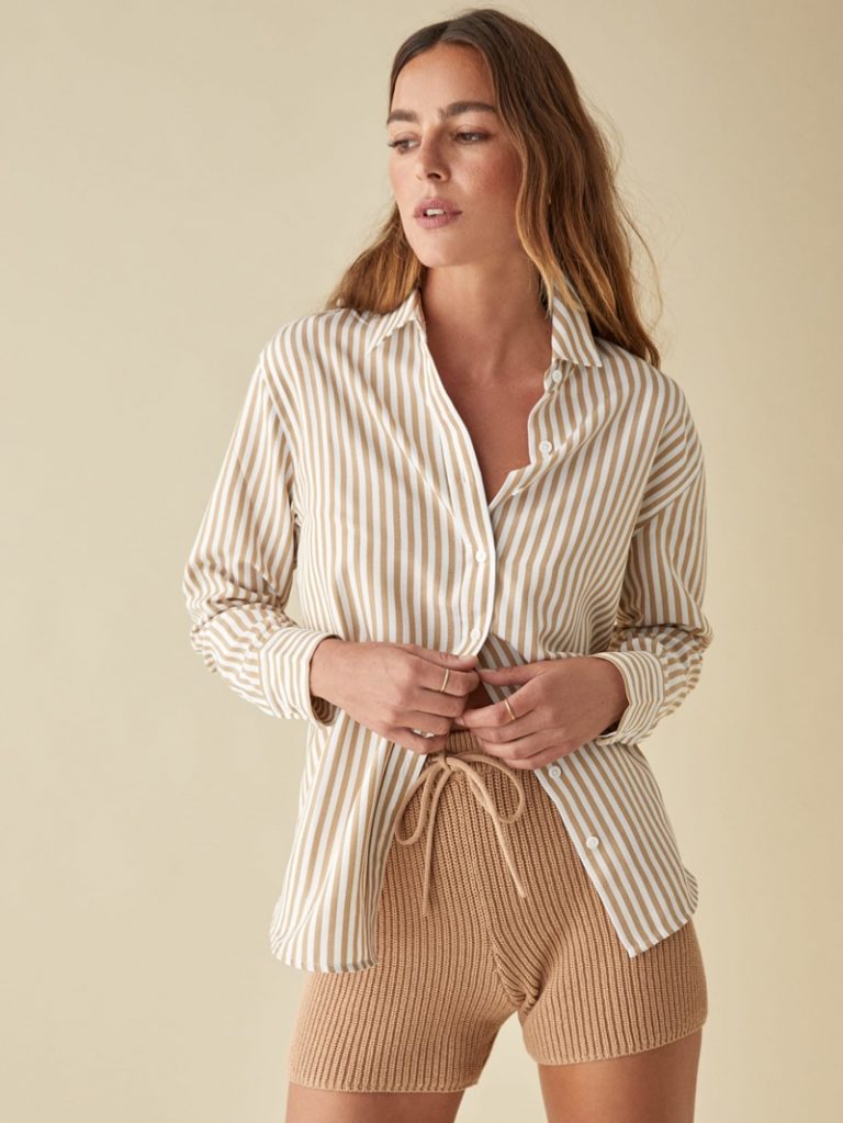 reformation parker relaxed shirt