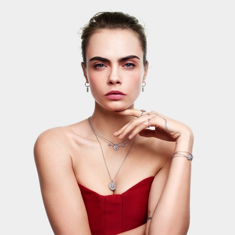 Cara Delevingne Dior Jewelry Christmas Campaign