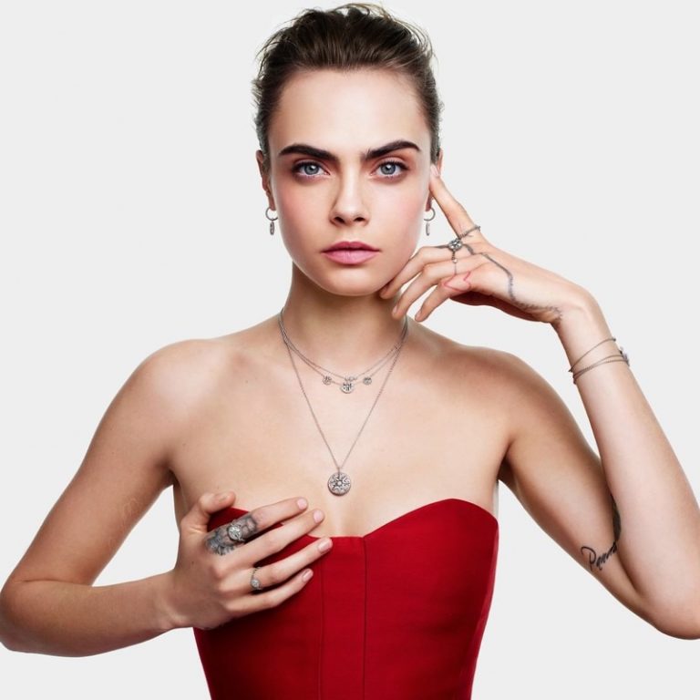 Cara Delevingne Gets Festive In Dior Jewelry Christmas Campaign Liz