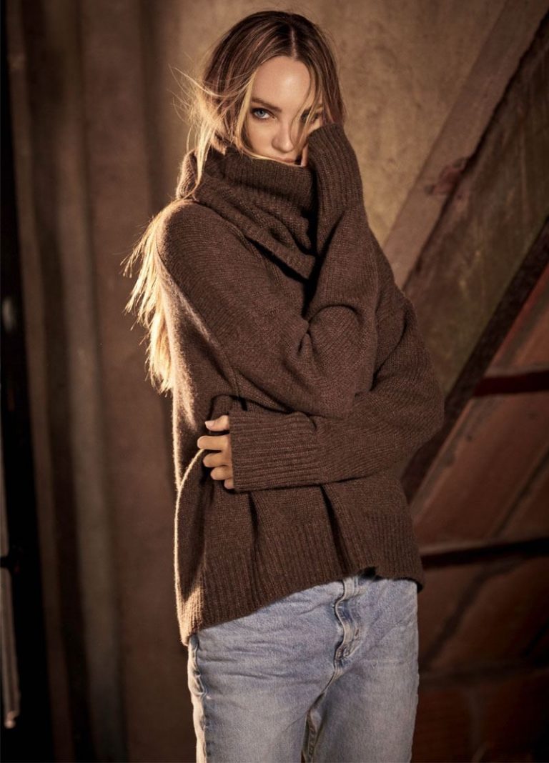 Candice Swanepoel Naked Cashmere Fall 2020 Campaign 8236