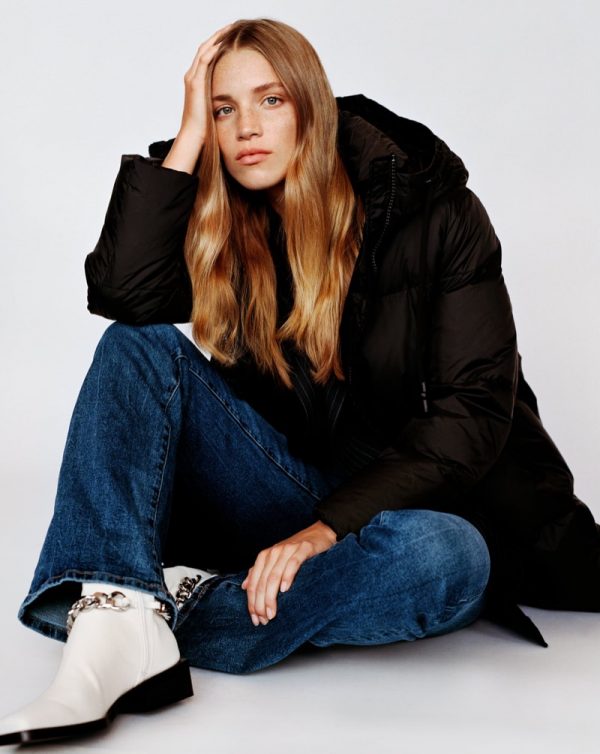 zara puffer overshirt