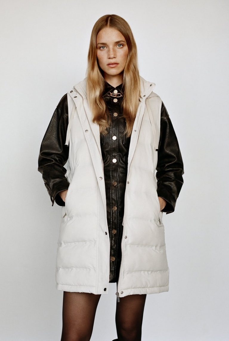 zara puffer overshirt