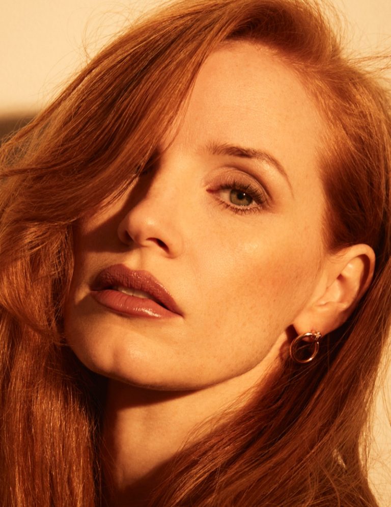 Jessica Chastain Harper's Bazaar Spain David Roemer Cover Photoshoot