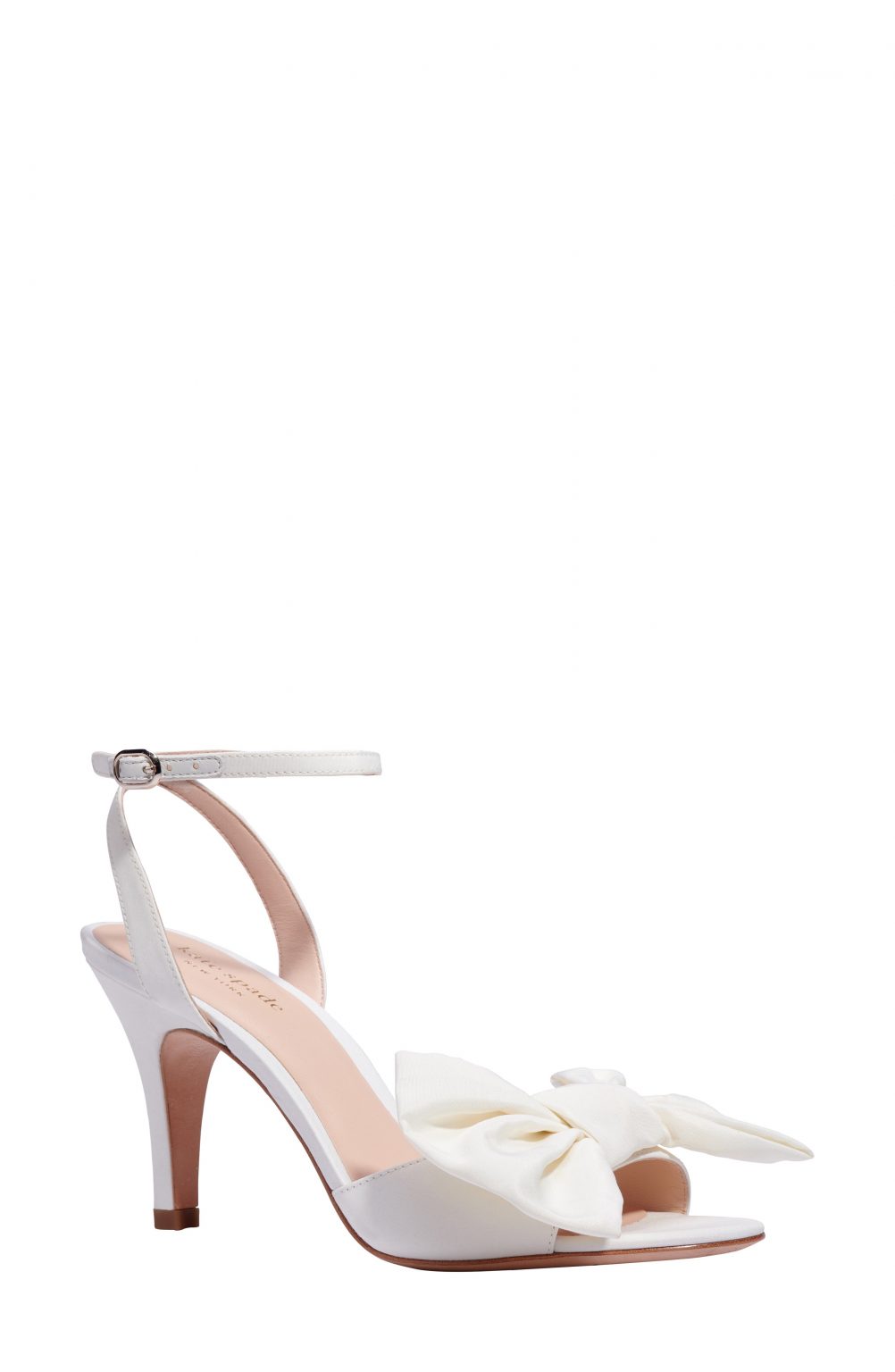 Women’s Kate Spade Gloria Bow Ankle Strap Sandal, Size 5 M - White ...