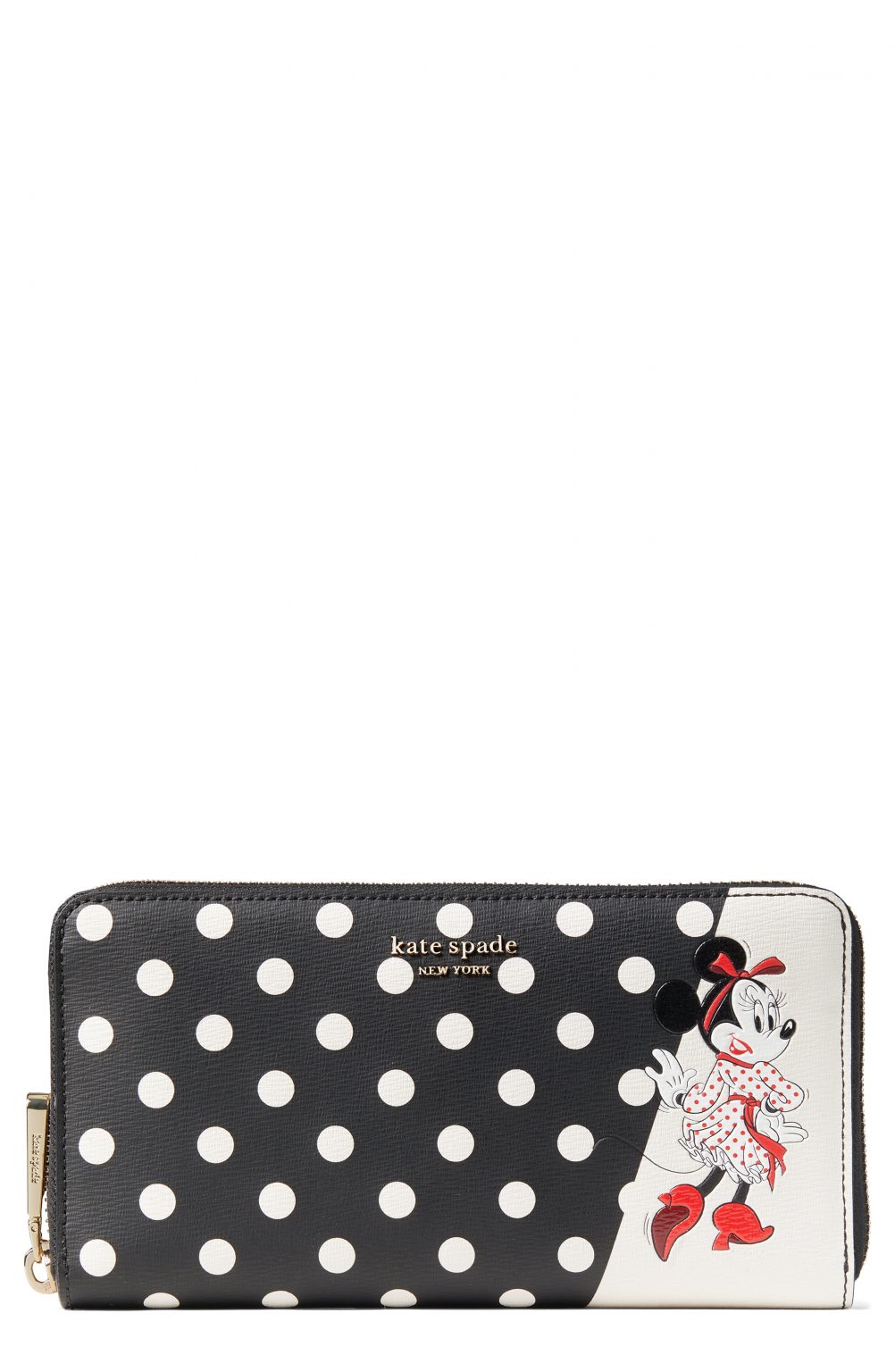 Women’s Kate Spade New York X Disney Minnie Mouse Faux Leather Wallet ...