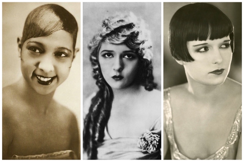 1920s fashion flapper hair